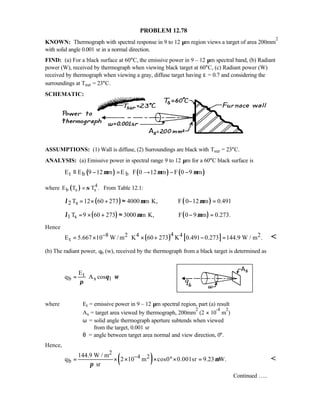 Heat transfer 5th ed incropera solution manual