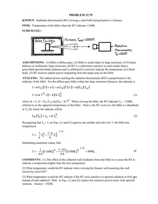 Heat transfer 5th ed incropera solution manual