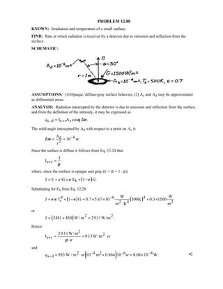 Heat transfer 5th ed incropera solution manual