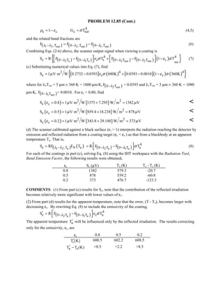 Heat transfer 5th ed incropera solution manual
