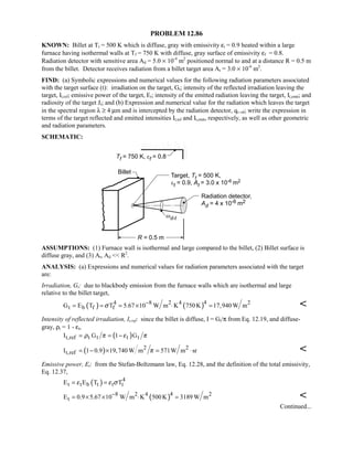 Heat transfer 5th ed incropera solution manual