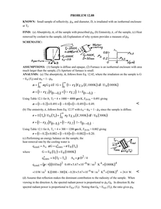 Heat transfer 5th ed incropera solution manual