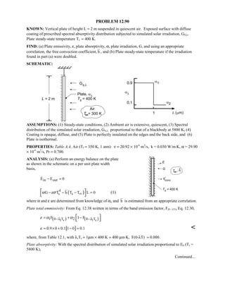 Heat transfer 5th ed incropera solution manual