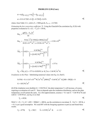 Heat transfer 5th ed incropera solution manual