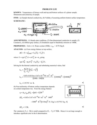 Heat transfer 5th ed incropera solution manual