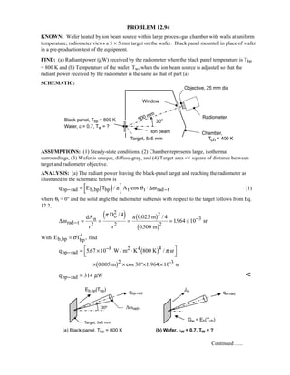 Heat transfer 5th ed incropera solution manual