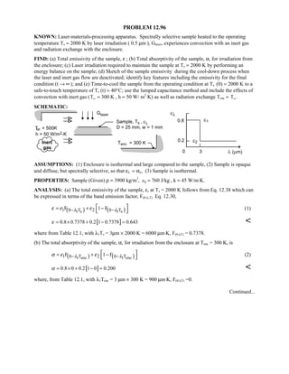 Heat transfer 5th ed incropera solution manual