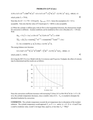 Heat transfer 5th ed incropera solution manual