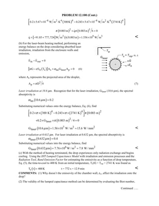 Heat transfer 5th ed incropera solution manual