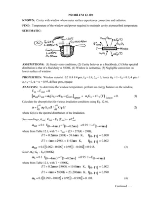Heat transfer 5th ed incropera solution manual