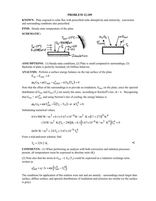 Heat transfer 5th ed incropera solution manual