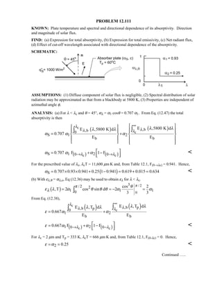 Heat transfer 5th ed incropera solution manual