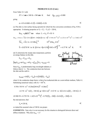 Heat transfer 5th ed incropera solution manual