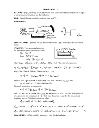 Heat transfer 5th ed incropera solution manual