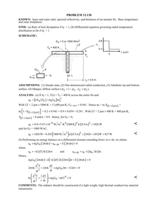Heat transfer 5th ed incropera solution manual