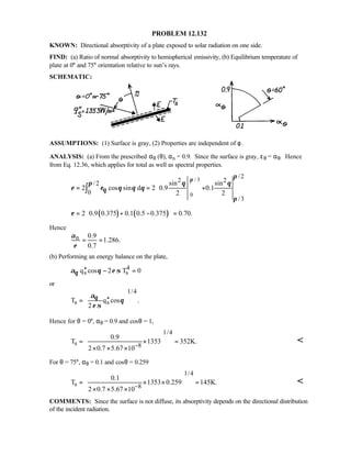 Heat transfer 5th ed incropera solution manual
