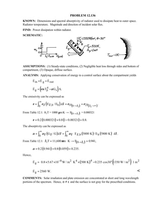 Heat transfer 5th ed incropera solution manual