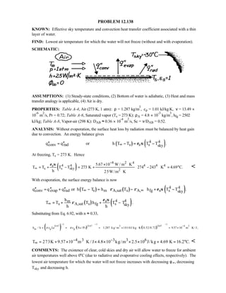 Heat transfer 5th ed incropera solution manual