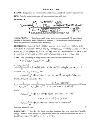 Heat transfer 5th ed incropera solution manual