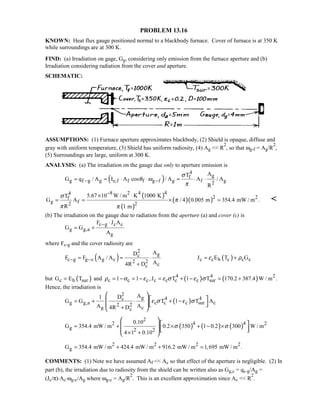 Heat transfer 5th ed incropera solution manual
