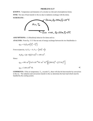 Heat transfer 5th ed incropera solution manual