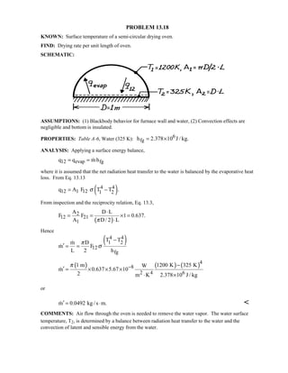 Heat transfer 5th ed incropera solution manual