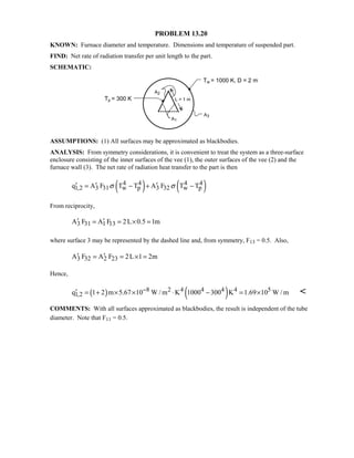 Heat transfer 5th ed incropera solution manual