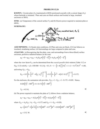 Heat transfer 5th ed incropera solution manual