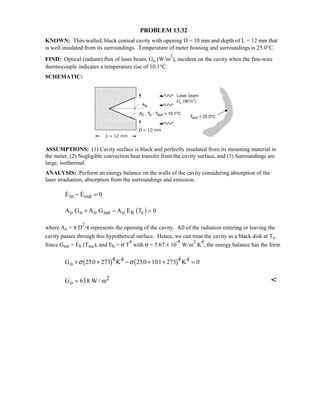 Heat transfer 5th ed incropera solution manual