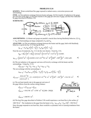 Heat transfer 5th ed incropera solution manual