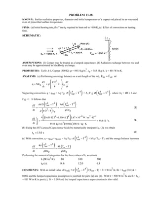 Heat transfer 5th ed incropera solution manual
