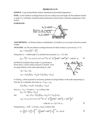 Heat transfer 5th ed incropera solution manual