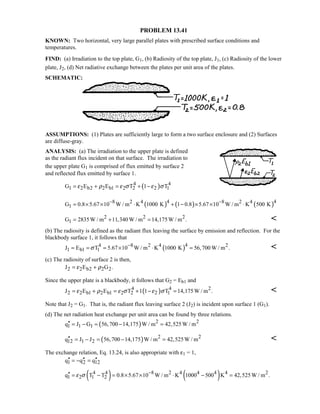 Heat transfer 5th ed incropera solution manual