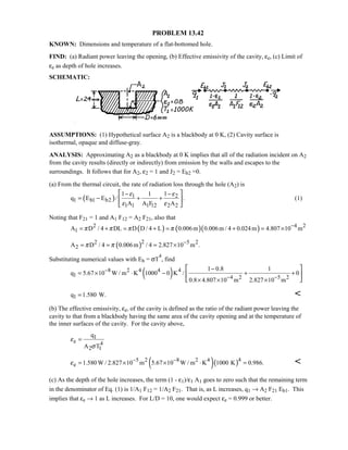 Heat transfer 5th ed incropera solution manual