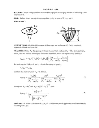 Heat transfer 5th ed incropera solution manual