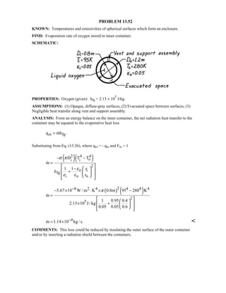 Heat transfer 5th ed incropera solution manual