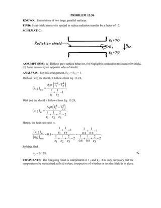 Heat transfer 5th ed incropera solution manual