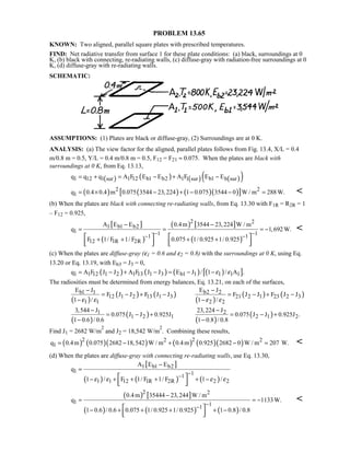 Heat transfer 5th ed incropera solution manual