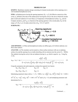 Heat transfer 5th ed incropera solution manual