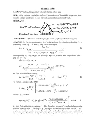 Heat transfer 5th ed incropera solution manual