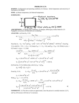 Heat transfer 5th ed incropera solution manual