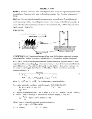 Heat transfer 5th ed incropera solution manual