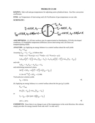 Heat transfer 5th ed incropera solution manual