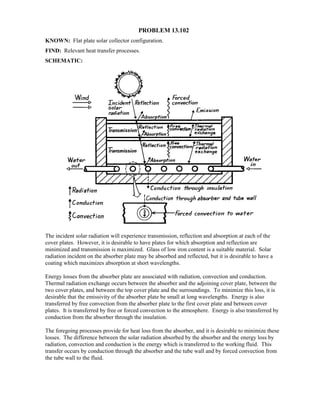 Heat transfer 5th ed incropera solution manual