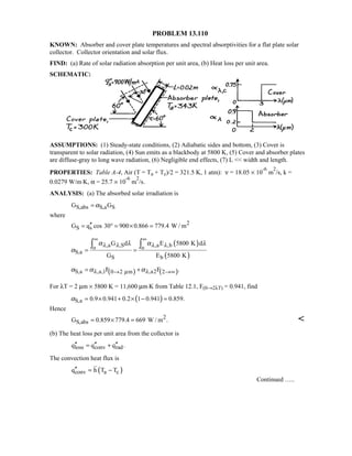 Heat transfer 5th ed incropera solution manual