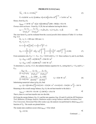 Heat transfer 5th ed incropera solution manual