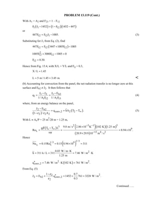 Heat transfer 5th ed incropera solution manual