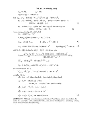 Heat transfer 5th ed incropera solution manual