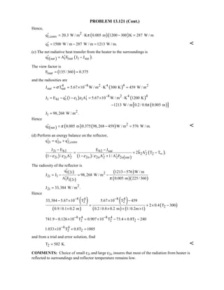 Heat transfer 5th ed incropera solution manual