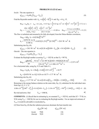 Heat transfer 5th ed incropera solution manual